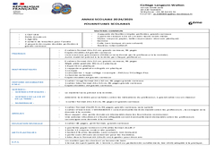 Fournitures scolaires pour la rentrée 2024-2025 6EME