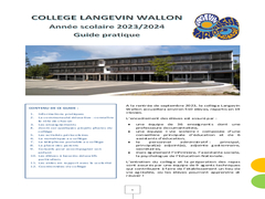 Collège Langevin WALLON Guide pratique